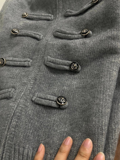 Amelia Rollkragen Reißverschluss Strickcardigan