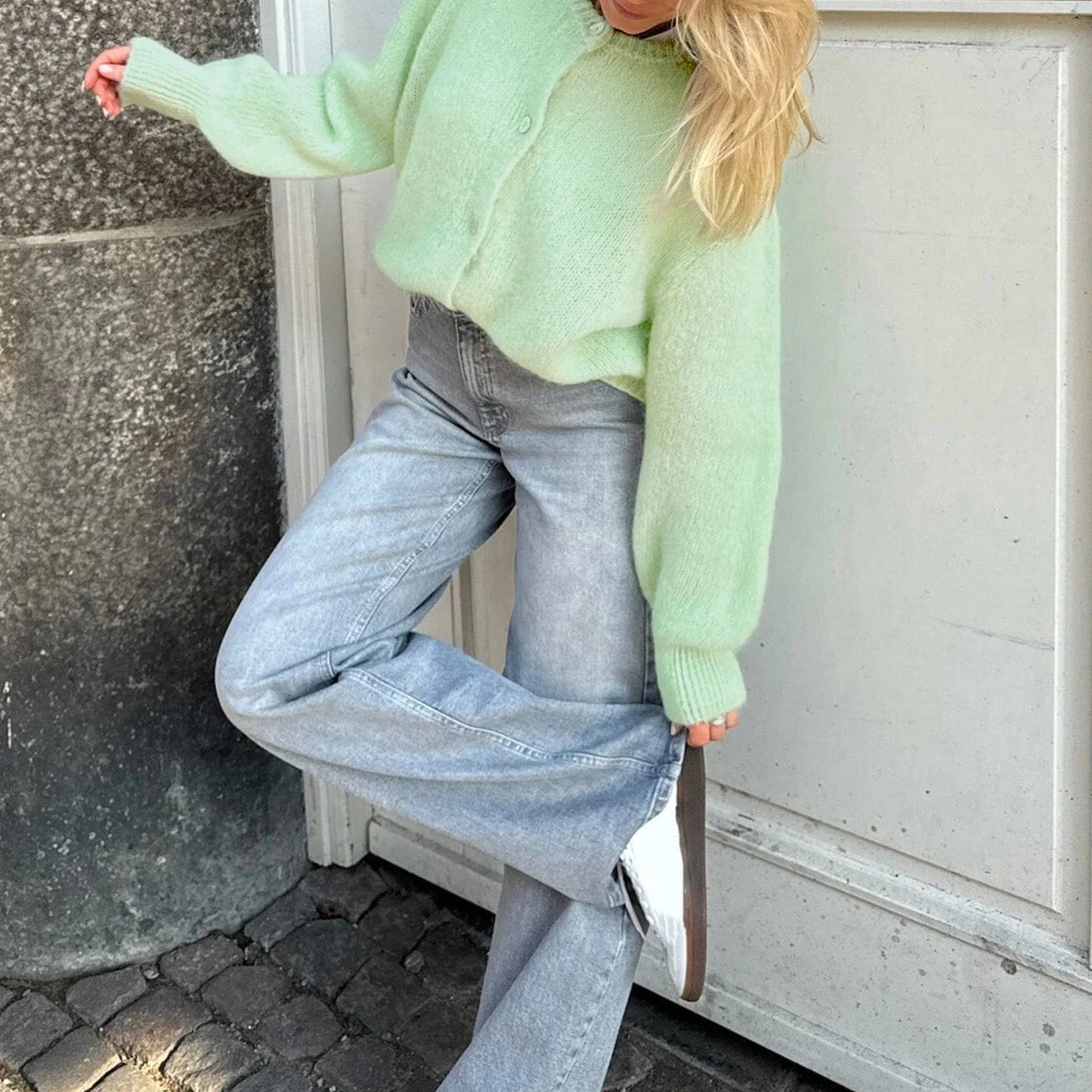 Nadia Oversized Fuzzy Knit Cardigan