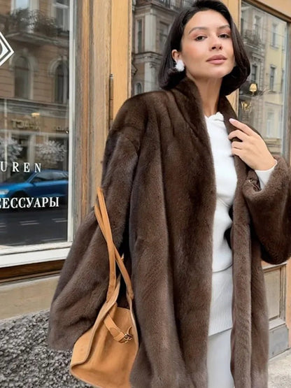 Daniela Gürtel-Kunstfell-Jacke