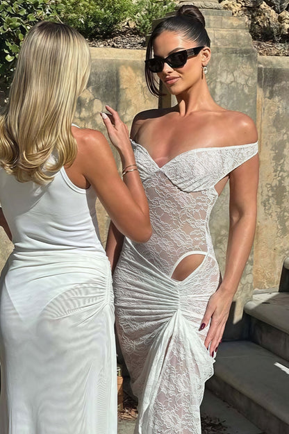 Robe Maxi Maya en Dentelle Patchwork