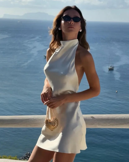 Fiona Mini en satin dos nu
