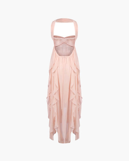 Emmi Strapless Ruffled Maxi Dress