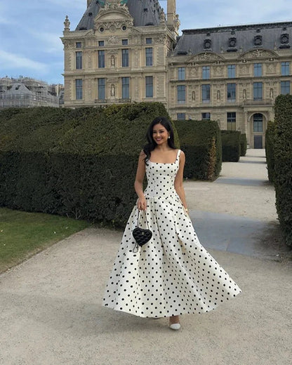 Vestido midi de bolinhas Martha
