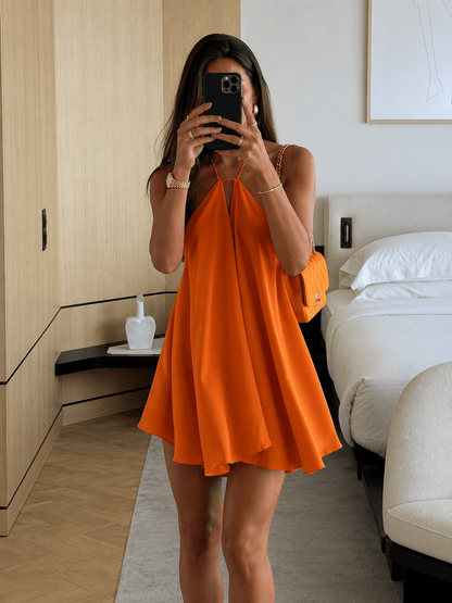 Vestido curto Halter Harper