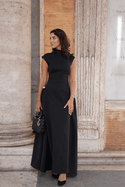 Ofelia Mock Neck Maxi Dress