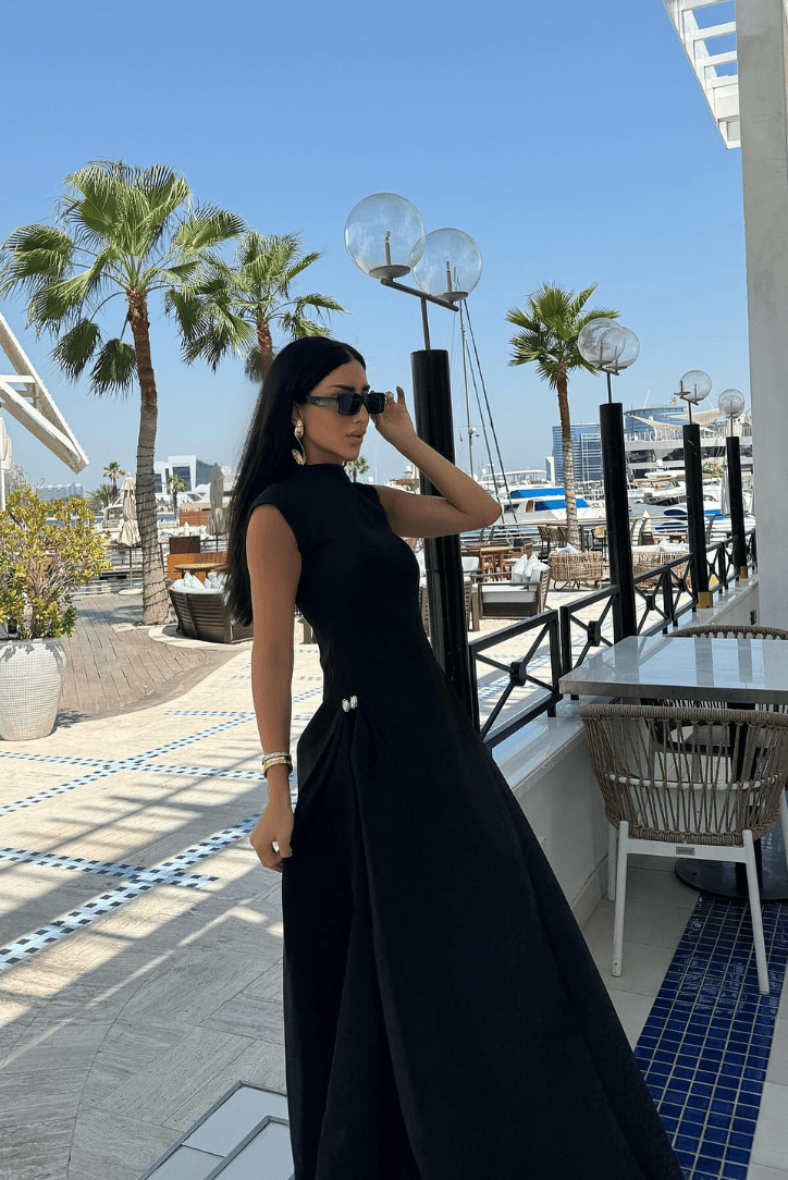 Ofelia Mock Neck Maxi Dress
