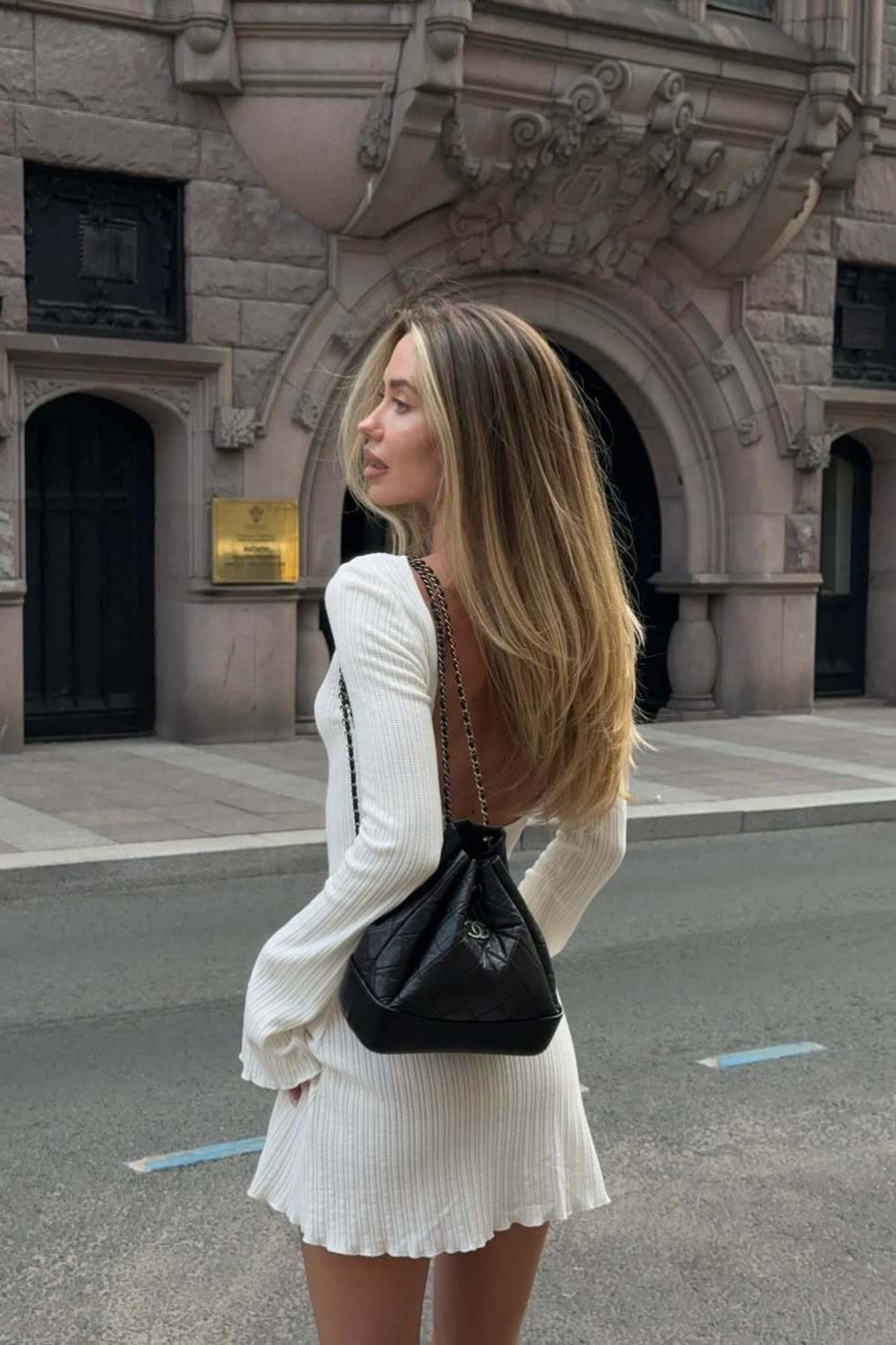 Mila Open Back Mini Dress