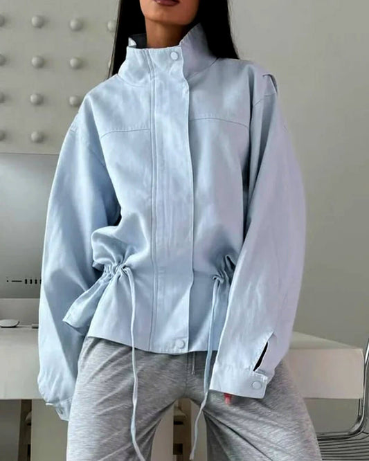 Veste Joanna à col montant et cordon