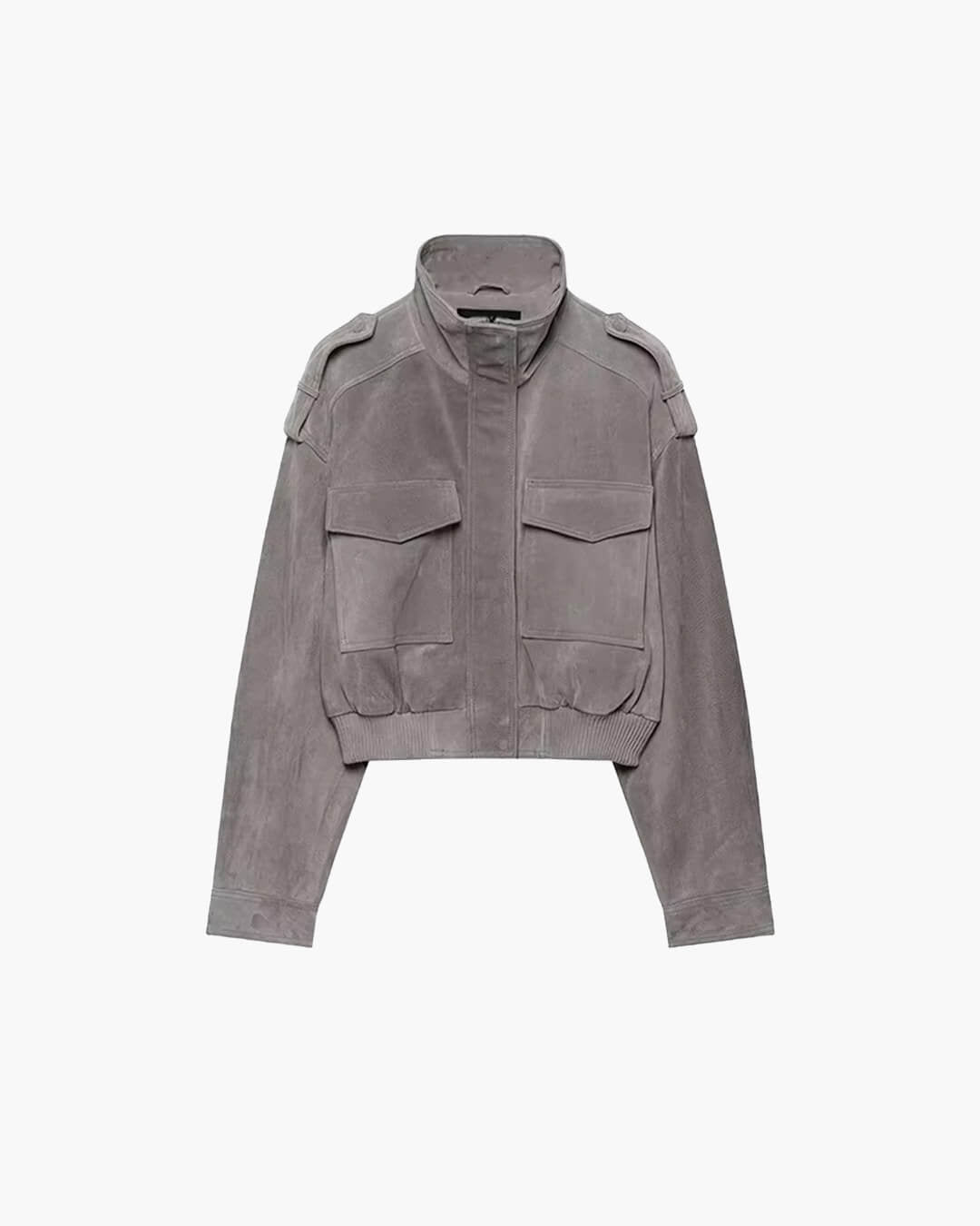 Nina Faux Suede Cropped Jacket