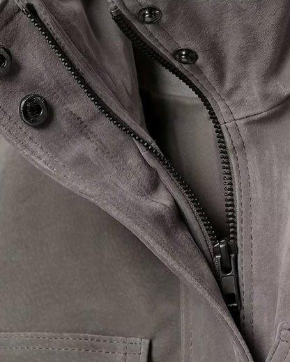 Nina Faux Suede Cropped Jacket