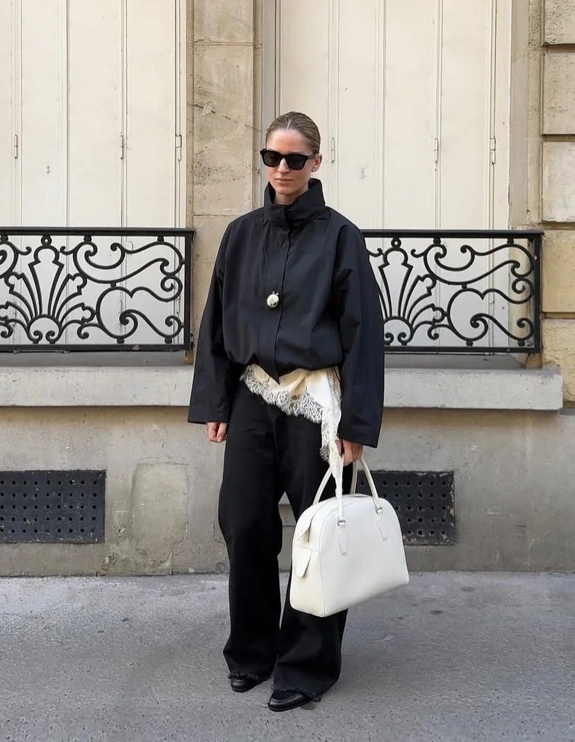 Carla Funnel Neck Windbreaker Jacket