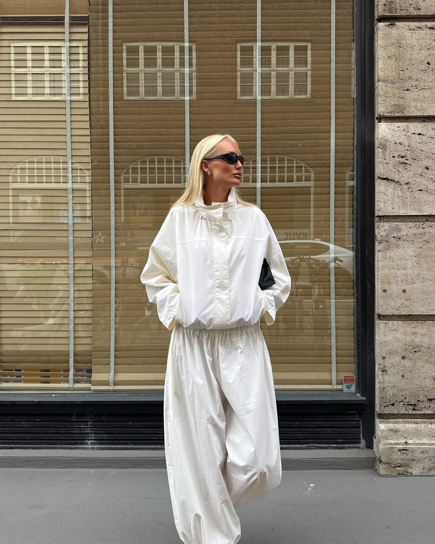 Carla Funnel Neck Windbreaker Jacket