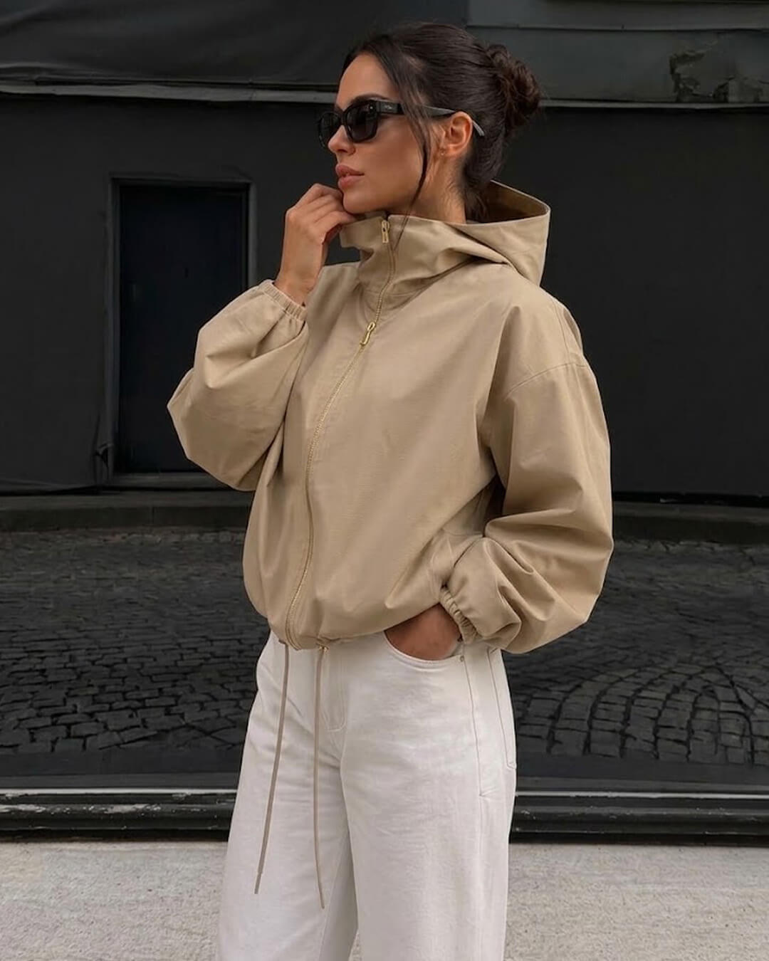 Nicole Hooded Zip Jacket