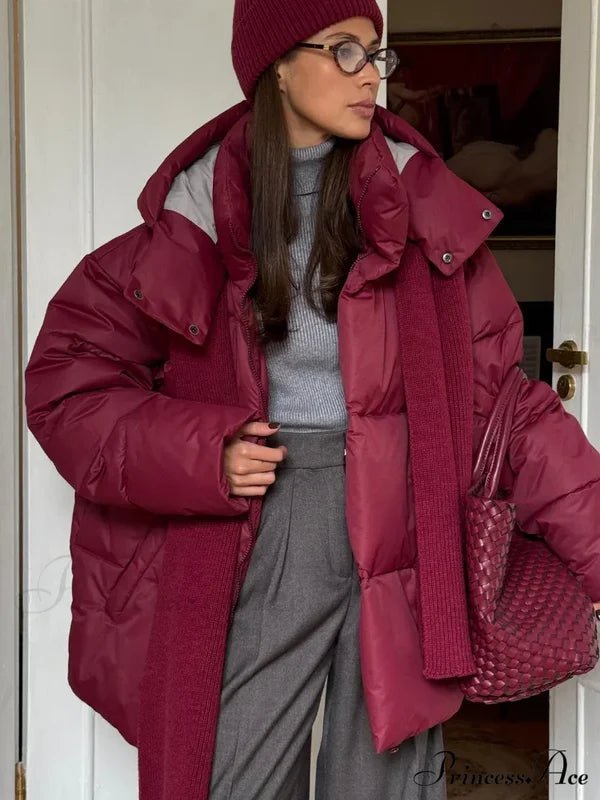 Lola Giacca Puffer Oversize con Cappuccio Staccabile