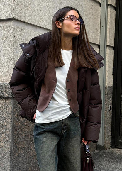 Lola Giacca Puffer Oversize con Cappuccio Staccabile