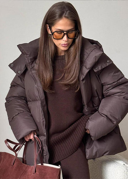 Lola Giacca Puffer Oversize con Cappuccio Staccabile