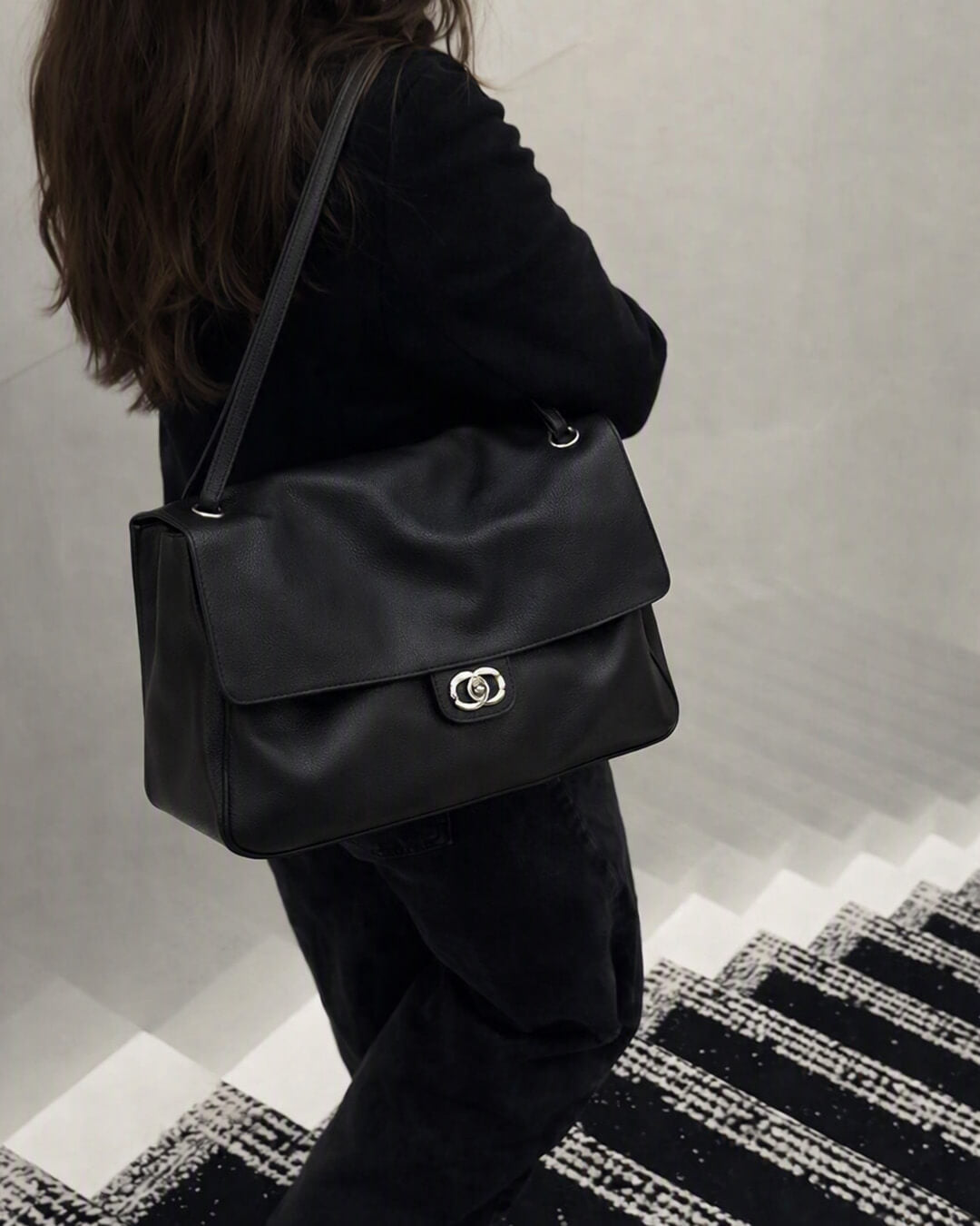 Zoe Buckle Flap Shoulder Bag