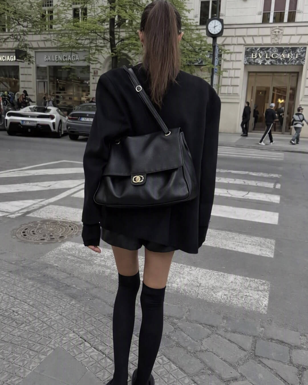 Zoe Buckle Flap Shoulder Bag