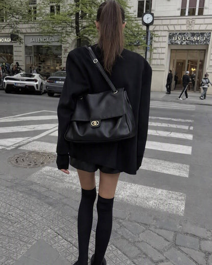 Zoe Buckle Flap Shoulder Bag