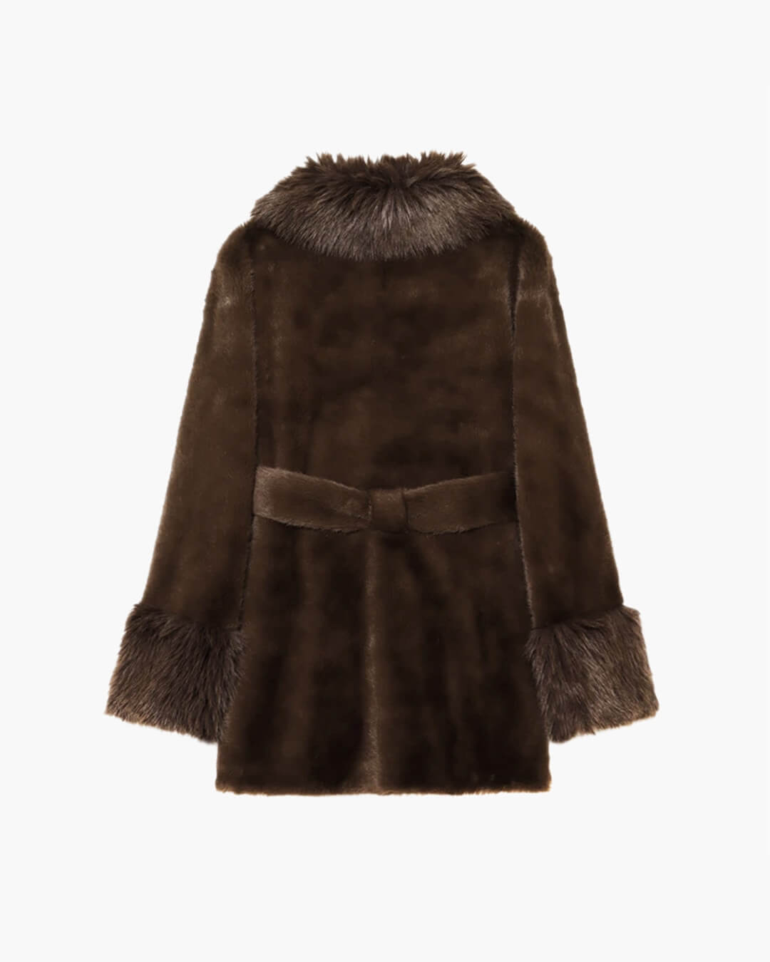 Amanda Belted Faux Fur Coat