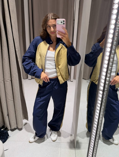 Nora Patchwork Nylon Trainingsanzug