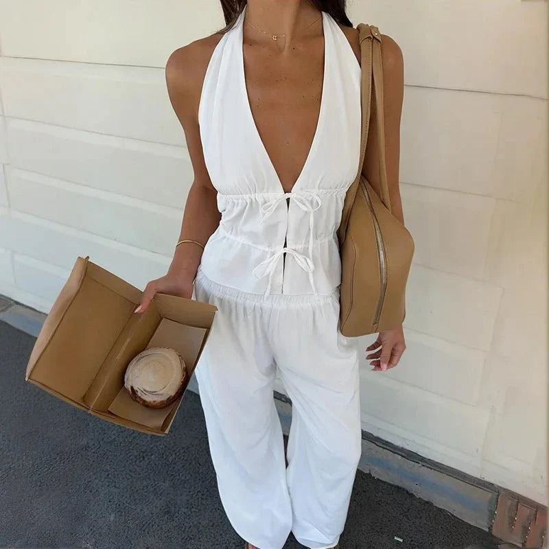 Ensemble Deux Pièces Lerma Halter en Coton