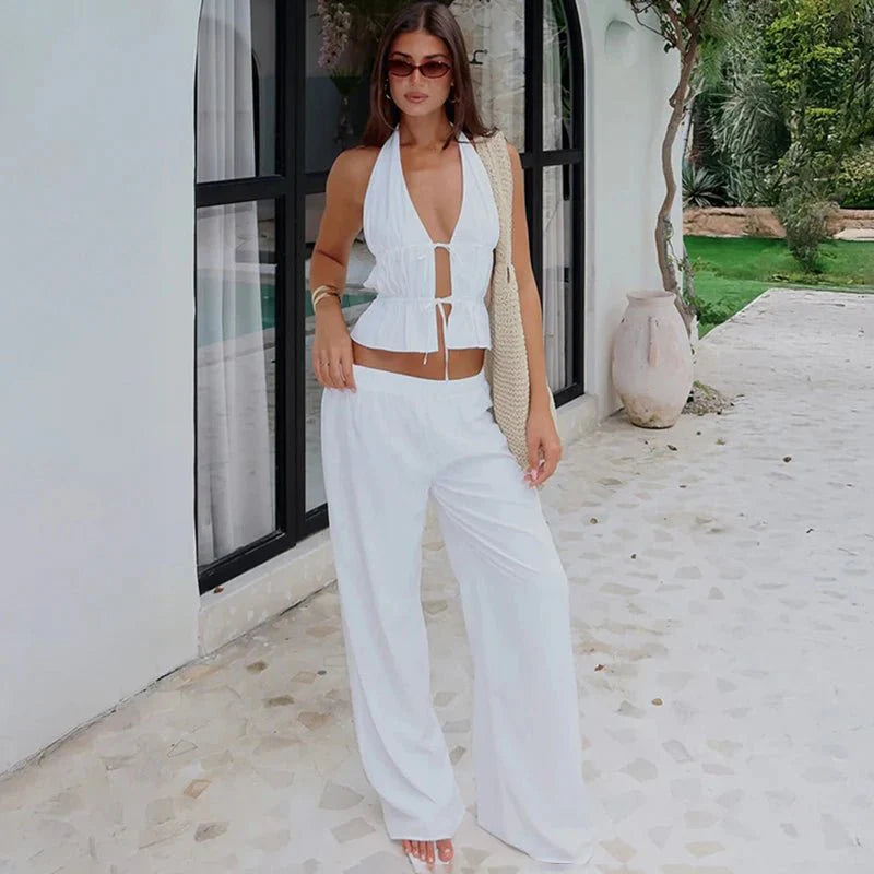 Ensemble Deux Pièces Lerma Halter en Coton