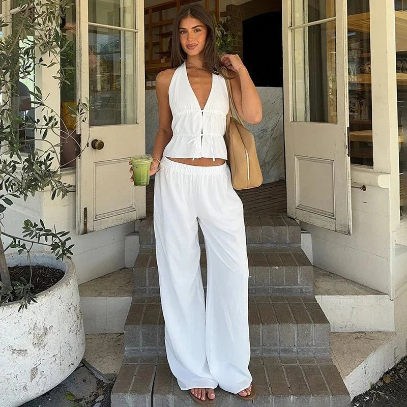 Ensemble Deux Pièces Lerma Halter en Coton