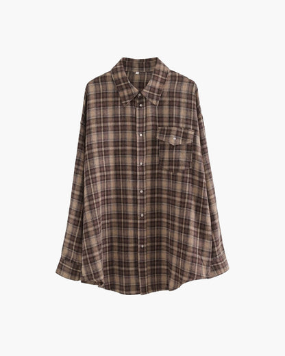 Karen Oversized Plaid Shirt