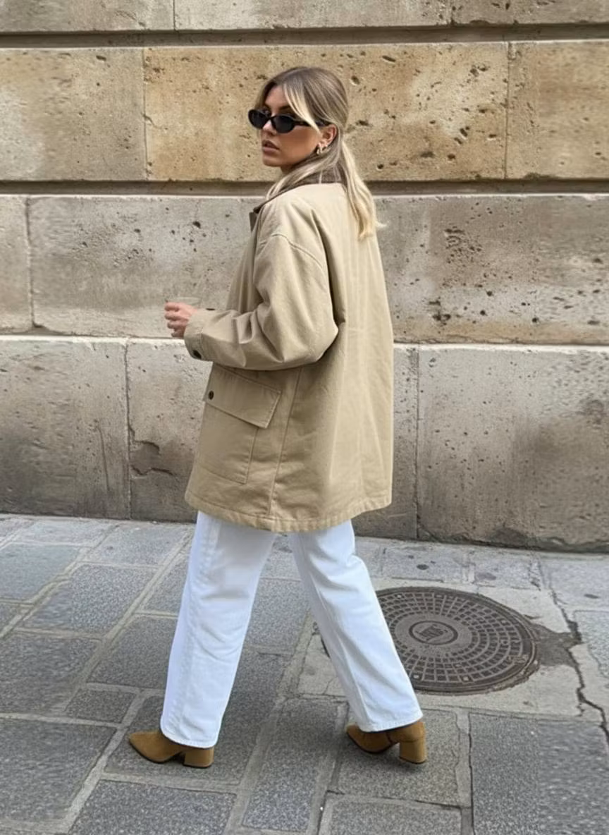 Linda Vintage Utility Canvas Jacket
