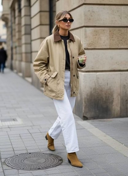 Linda Vintage Utility Canvas Jacket