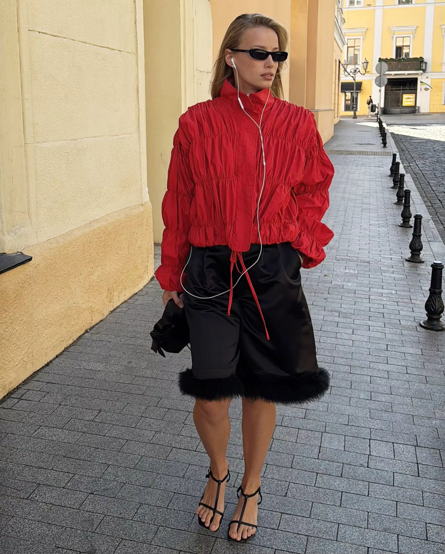 Kate Ruched Zip Jacket