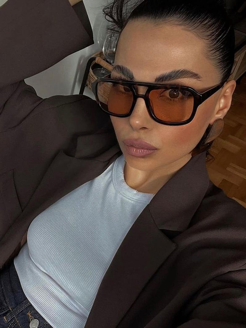 Jenny Oversized Cat-Eye Sonnenbrille