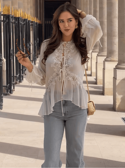 Noor Hollowed Out Cardigan