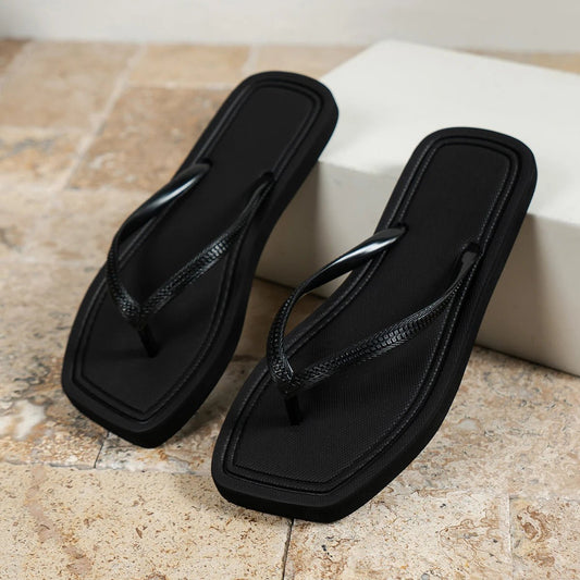 SOKYND Carla Square Toe EVA Sandals ShoesSOKYND-746647-BLA-3637-02199Black36-37