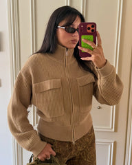 Agatha Ribbed Knit Cardigan