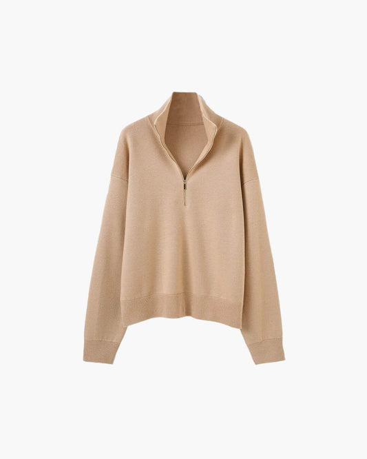 Camisola com Meio Zíper Alice em Malha