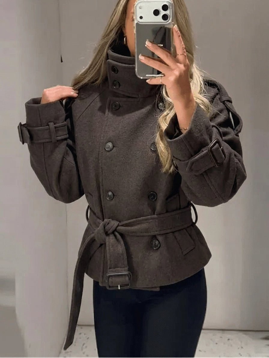SOKYND Alicia Double Breasted Belted Coat CoatSOKYND-348759-M-OS-65143M
