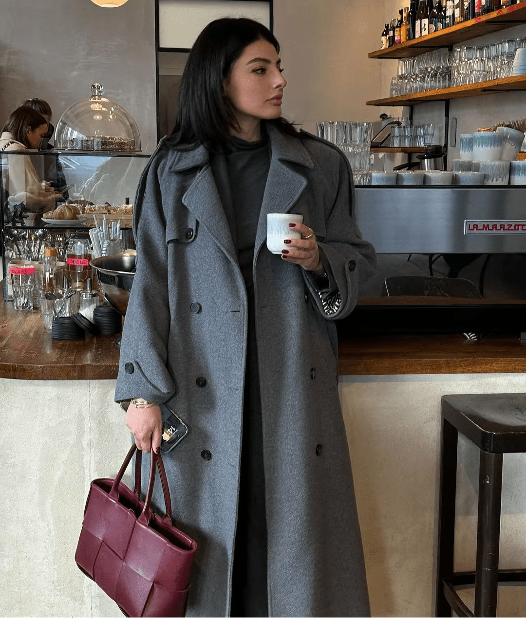 SOKYND Amelia Autumn Winter Coat Coats & JacketsGreyL
