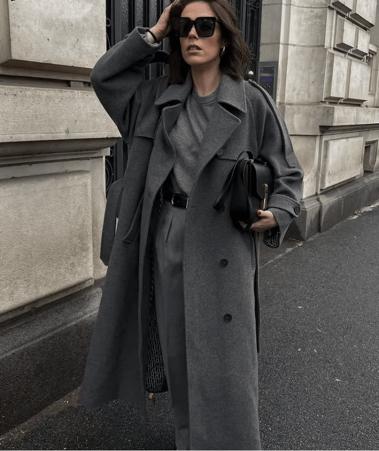 SOKYND Amelia Autumn Winter Coat Coats & JacketsGreyM
