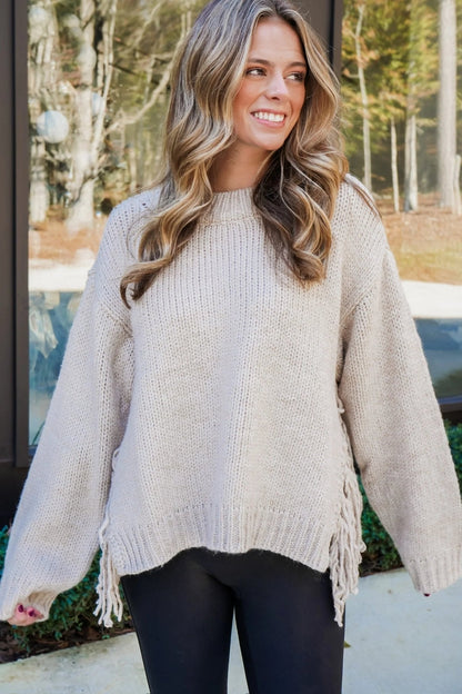SOKYND Amy Tassel Knit Sweater SweaterSOKYND-469655-S-OS-75895S