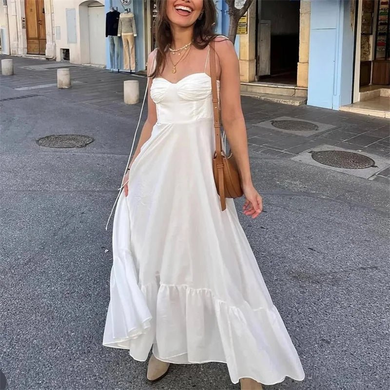 SOKYND Anna Flowing Tiered Midi Dress DressSOKYND-228439-WHI-XS-01271WhiteXS
