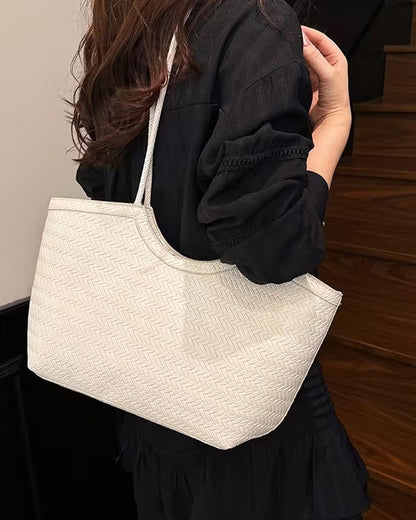 SOKYND Anna Woven Faux Leather Bag BagsuR1774219786661601561BlackRegular