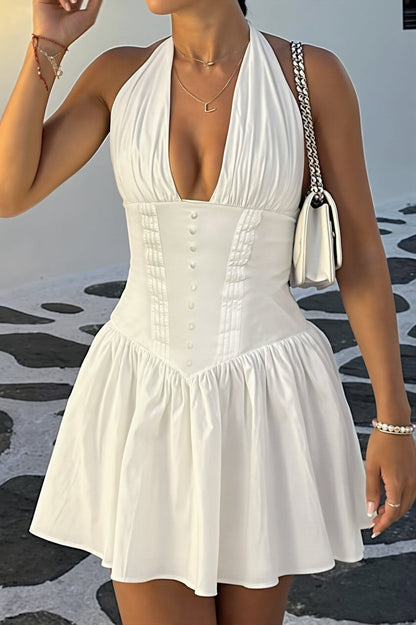 SOKYND Annie Halter Bodycon Mini Dress DressSOKYND-396055-WHI-M-20823WhiteM