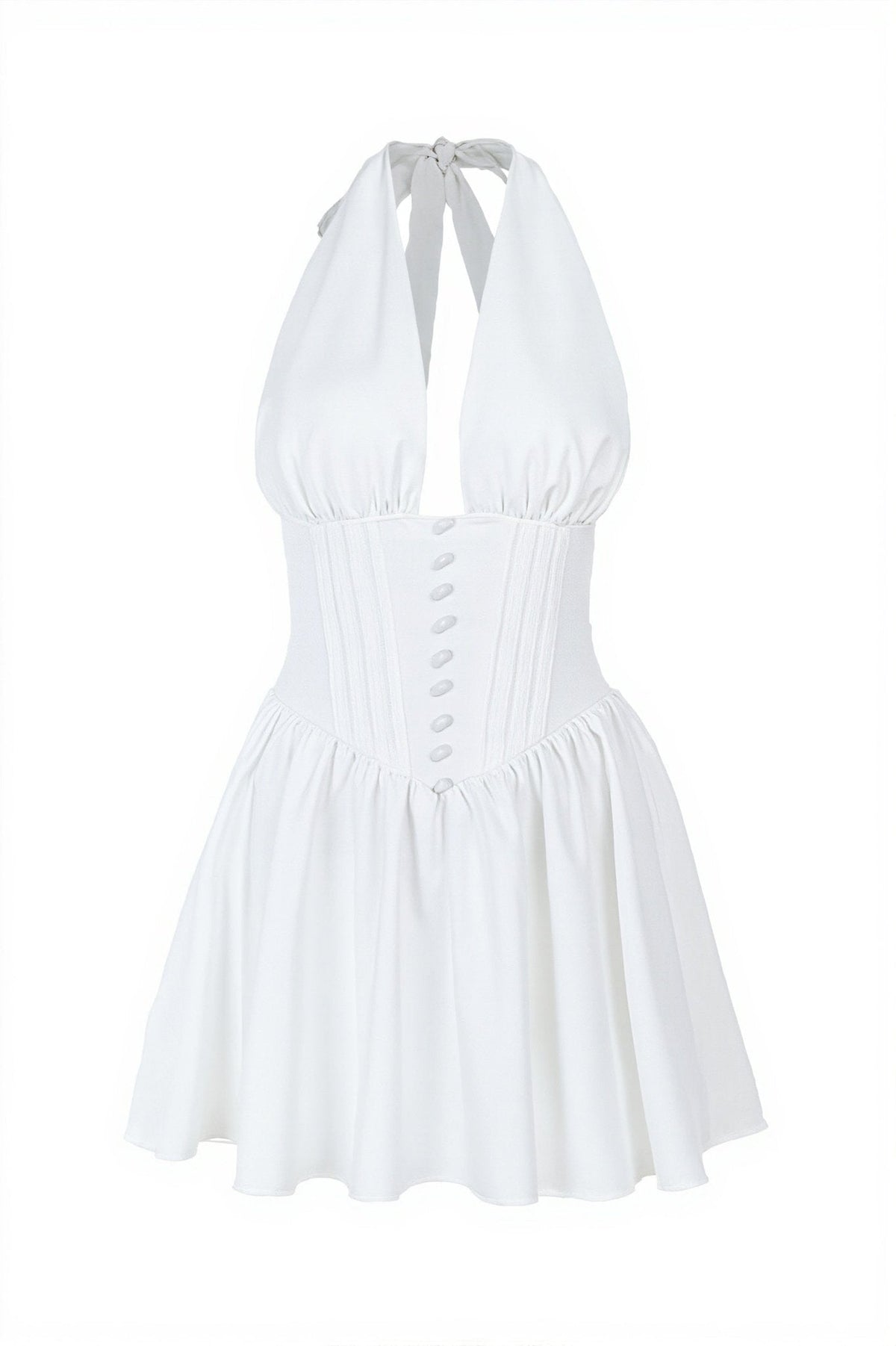 SOKYND Annie Halter Bodycon Mini Dress DressSOKYND-396055-WHI-S-88055WhiteS