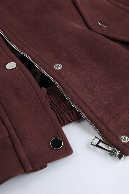 SOKYND Audrey Relaxed Suede Coat JacketSOKYND-105751-BRO-L-09239BrownL