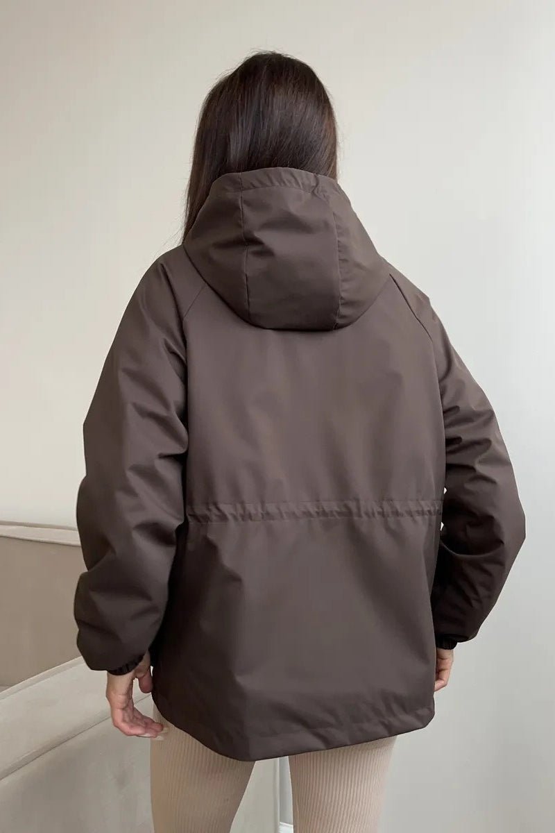 SOKYND Camila Waterproof Hooded Jacket Coats & JacketsBrownM