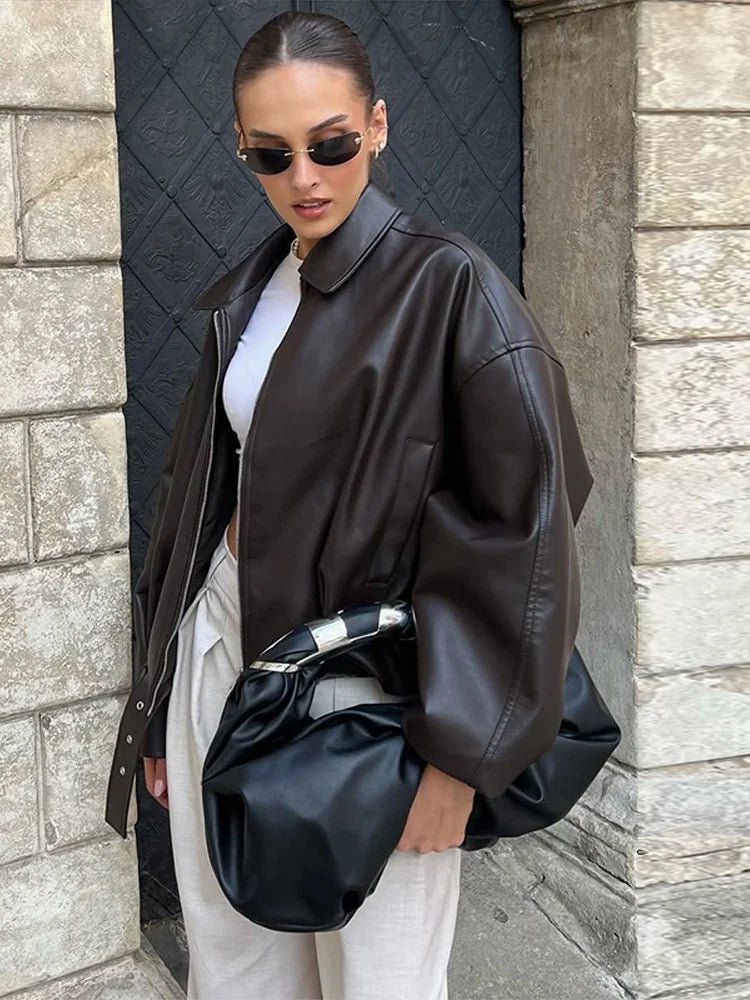 Carlotta Vegan Leather Jacket – SOKYND