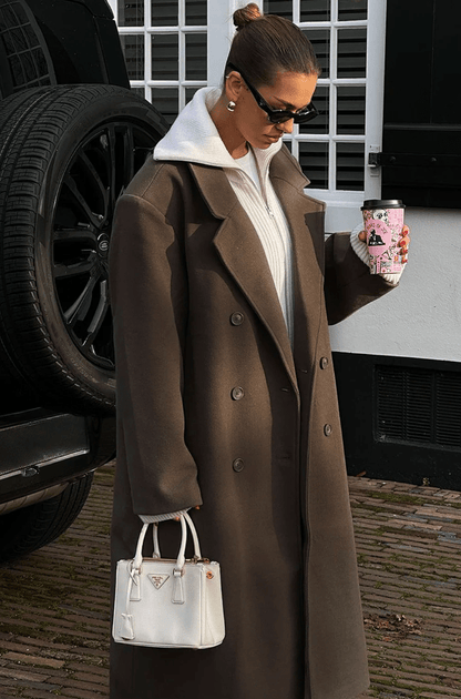 SOKYND Charlene Maxi Coat Coats & JacketsgU1767625273833505739BrownL