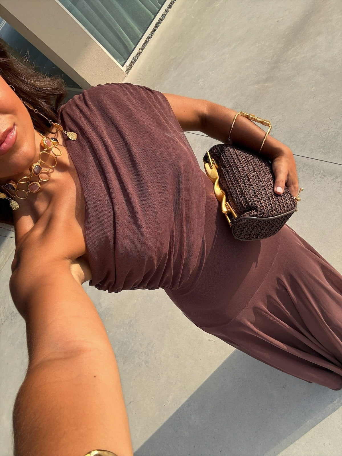 Clarice Mesh Maxi Dress
